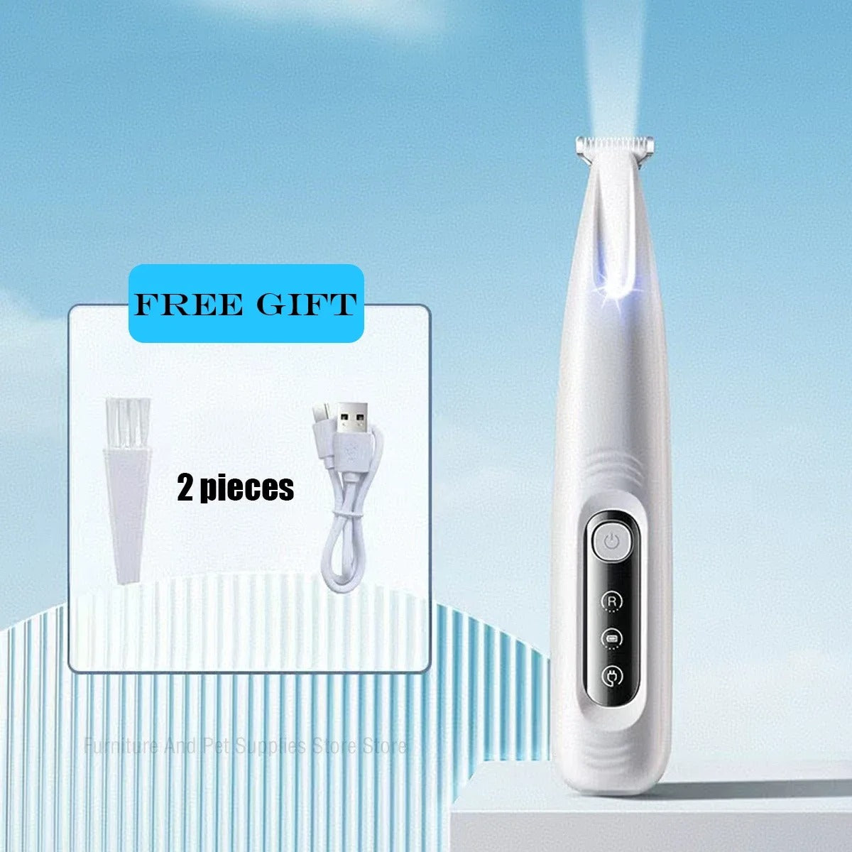 Dog Paw Trimmer with LED Light